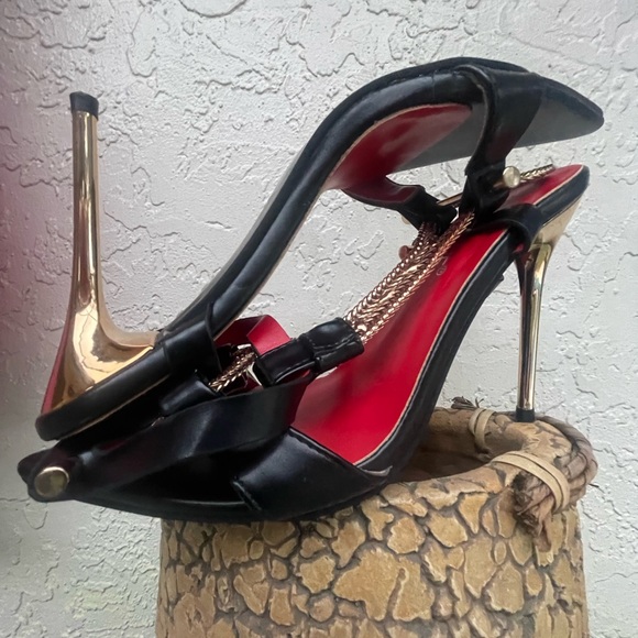 Pleaser RED insoles Haute couture heels size 7 TEENSTREETS - Picture 7 of 16